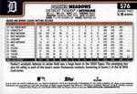 2025 Parker Meadows Topps Series 2 TRUE PHOTO VARIATION #576 Detroit Tigers