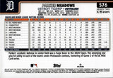 2025 Parker Meadows Topps Series 2 TRUE PHOTO VARIATION #576 Detroit Tigers