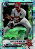 2021 Jordan Walker Bowman Chrome Sapphire Edition AQUA REFRACTOR 32/99 #BCP236 St. Louis Cardinals