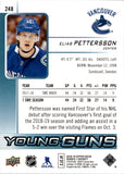 2018-19 Elias Pettersson Upper Deck Series 1 YOUNG GUNS ROOKIE RC #248 Vancouver Cunucks