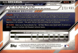 2016 Alex Bregman Bowman Chrome 1ST BOWMAN REFRACTOR 273/499 #BCP4 Houston Astros