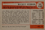 1954 Mickey Vernon Bowman #154 Washington Senators BV $25