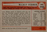 1954 Mickey Vernon Bowman #154 Washington Senators BV $25