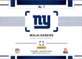 2025 Malik Nabers Panini Photogenic A DIFFERENT VIEW RED 40/99 #7 New York Giants