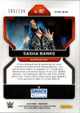 2022 Sasha Banks Panini Prizm WWE RED 103/299 #102 Friday Night Smackdown