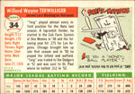 1955 Wayne Terwilliger Topps #34 Washington Nationals BV $25 2