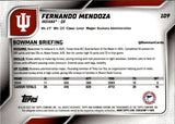 2025 Fernando Mendoza Bowman University Chrome 1ST BOWMAN ROOKIE RC #109 Las Vegas Raiders 2