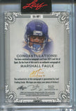2021 Marshall Faulk Leaf Art of Sport NAVY AUTO 07/25 AUTOGRAPH #BA-MF1 St. Louis Rams HOF