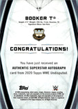 2020 Booker T Topps WWE Undisputed ORANGE AUTO 26/99 AUTOGRAPH #A-BT WWE HOF