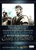 2022 Gethin Anthony as Renly Rittenhouse Game of Thrones The Complete Series Volume 2 BLUE AUTO AUTOGRAPH #_GEAN 1