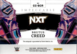2023 Brutus Creed Auto Autograph Panini Impeccable WWE Canvas Creations Gold Holo 07/10 #CC-BCR NXT