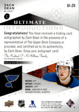 2024-25 Zach Dean Upper Deck Ultimate INTRODUCTIONS ROOKIE AUTO 26/49 AUTOGRAPH #UI-ZD St. Louis Blues