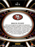 2022 Brock Purdy Panini Select PHENOMENON ROOKIE RC #PHE-18 San Francisco 49ers