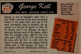 1955 George Kell Bowman #213 Chicago White Sox BV $30