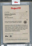 2021 Roberto Clemente Topps Project 70 Toy Tokyo 1997 TOPPS #570 Pittsburgh Pirates HOF