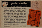 1955 Johnny Pesky Bowman #241 Baltimore Orioles BV $25