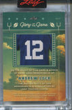 2025 Andrew Luck Leaf Glory of the Game HOLO SILVER GAME USED JERSEY 06/40 RELIC #GU-2 Indianapolis Colts