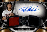 2021 Daulton Varsho Topps Museum ROOKIE SIGNATURES SWATCHED DUAL JERSEY AUTO 169/349 AUTOGRAPH RELIC #SPDRA-DV Arizona Diamondbacks