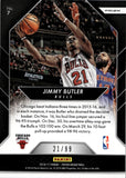 2016-17 Jimmy Butler Panini Prizm BLUE WAVE GO HARD OR GO HOME JERSEY NUMBER 21/99 #7 Chicago Bulls