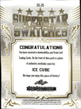 2021 Ice Cube Leaf Pop Century SUPERSTAR SWATCHES BRONZE WARDROBE 73/80 RELIC #SS-25 Sean John Logo Jacket