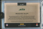 2024 Braelon Allen Panini One ROOKIE DUAL PATCH AUTO 110/199 AUTOGRAPH RELIC #43 New York Jets