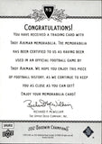 2012 Troy Aikman Upper Deck Goodwin Champions JERSEY RELIC #M-TA Dallas Cowboys