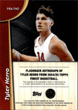 2025 Tyler Herro Topps Chrome LIME GREEN GEOMETRIC FLASHBACK AUTO 42/75 AUTOGRAPH FBA-THO Miami Heat