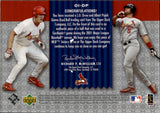 2001 J.D. Drew Albert Pujols Upper Deck Gold Glove ROOKIE OFFICIAL ISSUE GAME BALL RELIC RC #OI-DP St. Louis Cardinals