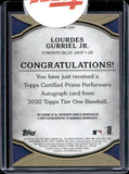 2020 Lourdes Gurriel Jr. Topps Tier One PRIME PERFORMERS BRONZE INK AUTO 01/25 AUTOGRAPH #PPA-LGJ Toronto Blue Jays