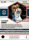 2020-21 Stephen Curry Panini Mosaic NATIONAL PRIDE GOLD WAVE #249 Golden State Warriors