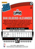 2018-19 Shai Gilgeous-Alexander Panini Donruss ROOKIE Los Angeles Clippers #162 1