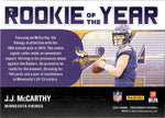 2024 J.J. McCarthy Panini Contenders ROOKIE OF THE YEAR CONTENDERS #8 Minnesota Vikings