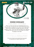 2016 Goose Gossage Panini Pantheon CHRONICLED CALLIGRAPHY JERSEY AUTO 77/99 AUTOGRAPH RELIC #CC-GG Oakland A's HOF