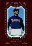 2009 Reggie Jackson Topps Sterling FRAMED BURGUNDY 10/10 #22 California Angels HOF