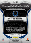 2019 Peyton Manning Panini Certified MIRROR ORANGE 007/199 #122 Indianapolis Colts HOF