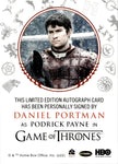 2022 Daniel Portman as Podrick Payne Rittenhouse Game of Thrones Volume 2 RED INK AUTO AUTOGRAPH #_DAPO 1