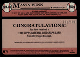 2024 Masyn Winn Topps 1989 DESIGN BLACK BORDER ROOKIE AUTO 031/199 AUTOGRAPH RC #89BA-MW St. Louis Cardinals