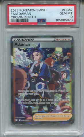 2023 FA/Adaman Pokemon Crown Zenith SWSH PSA 10 #GG57 5873