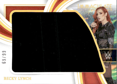 2023 Becky Lynch Panini Immaculate THE IMMACULATE STANDARD JUMBO SHIRT 69/99 RELIC #IM-BKL Monday Night Raw