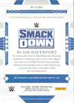 2024 Blair Devenport Panini National Treasures INTERNATIONAL TREASURES AUTO 61/99 AUTOGRAPH #IT-BDV Friday Night Smackdown