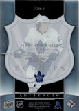 2023-24 Matthew Knies Upper Deck Artifacts 05-06 CLEAR CUT RETRO ROOKIE RC #CCRR-25 Toronto Maple Leafs