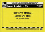 2025 Barry Larkin Topps 1990 DESIGN AUTO AUTOGRAPH #90AU-BL Cincinnati Reds HOF