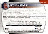 2025 Nathan Church Bowman Chrome PROSPECTS GREEN GEOMETRIC REFRACTOR 81/99 #BCP-192 St. Louis Cardinals