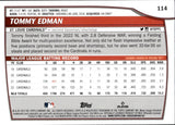 2023 Tommy Edman Topps Big League BLACK BORDER 09/25 #114 St. Louis Cardinals