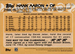 2023 Hank Aaron Topps Series 2 Chrome GREEN MOJO REFRACTOR 1988 DESIGN 47/99 #2T88C-95 Milwaukee Braves HOF