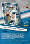 2019 Matthew Stafford Panini Spectra GREEN SCOPE MILESTONE MOMENTS JERSEY 13/50 RELIC #MM-8 Detroit Lions