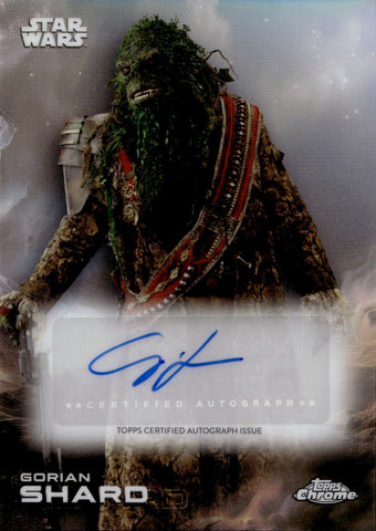 2025 Carey Jones as Gorian Shard Topps Chrome Star Wars AUTO AUTOGRAPH #A-CJ The Mandalorian