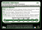 2011 Freddie Freeman Bowman ROOKIE RC #205 Atlanta Braves 5