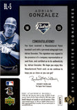 2007 Adrian Gonzalez Upper Deck SP Authentic BY THE LETTER SIGNATURES AUTO 14/50 AUTOGRAPH #BL-5 San Diego Padres