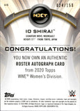 2020 Io Shirai Topps WWE Women's Division PINK ROSTER AUTO 024/150 AUTOGRAPH #A-IS NXT Iyo Sky
